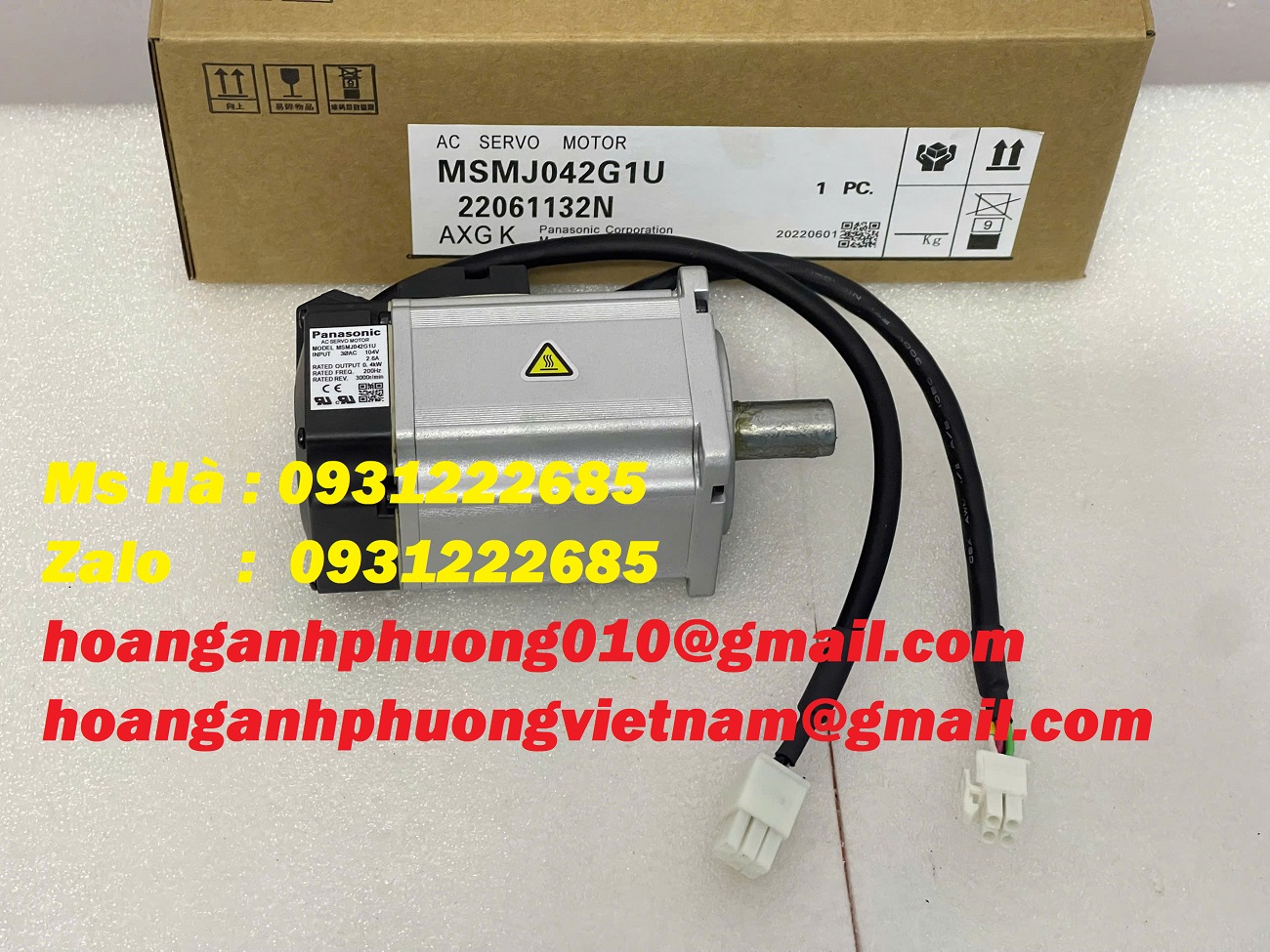Motor panasonic MSMJ042G1U 400W hàng giá tốt - bền bỉ